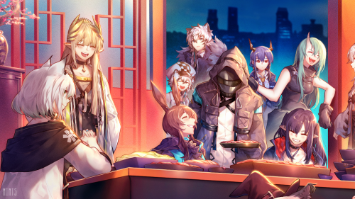 I submitted an entry for the Arknights Illust contest on Pixiv! It would mean so much to me if you c
