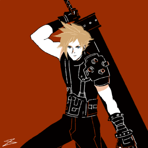 00323z:Those Who Fight! - Final Fantasy VIIVII 1 hour drawing Cloud, Tifa, Barret, Aerith, Red XIII,