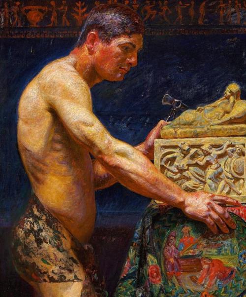 Kristian Zahrtmann, An Etruscan, 1908