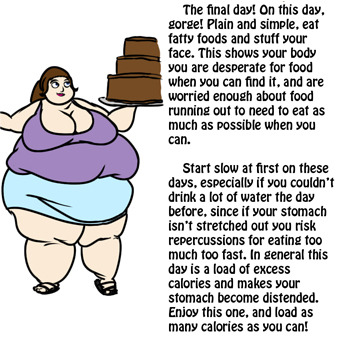 0nigum0:  pattmcphatt:  extrabagageclaim:  This is a guide on a simple diet plan to help with purposeful weight gain without racking up the grocery bill, and even some ideas for keeping it healthy! This is meant for feeders, feeds or anyone looking to