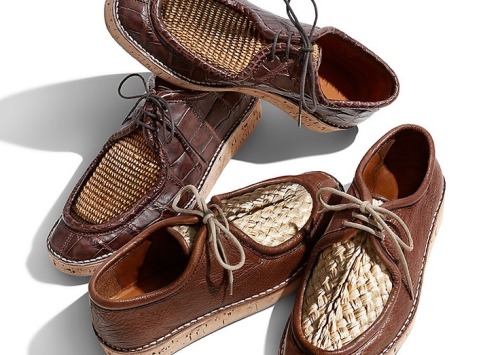 Burberry Men’s Shoes - RAFFIA UPPER DESERT LOAFERS via Pinterest 