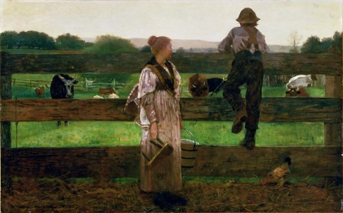 Milking Time, Winslow Homer, 1875