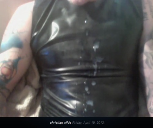 manxrubberboi:  funandphotos:  from my Skype call with Christian Wilde, 4-19-13!!!! He is SO FUCKING COOL, it is absolutely amazing!!!  He could so visit me :P