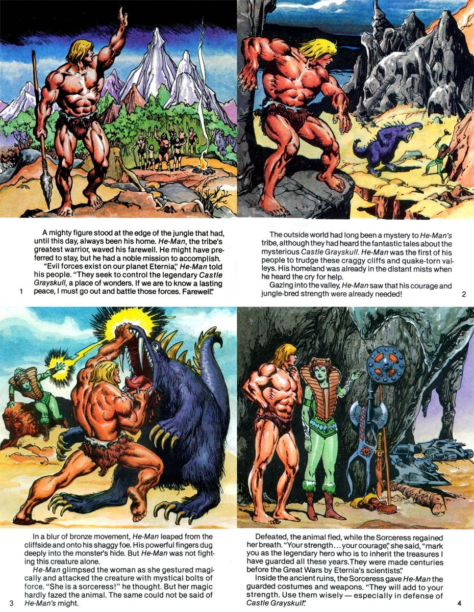 80s-90s-stuff:  The true origin of He Man. Back then before the Filmation cartoon