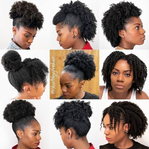 #swipe for more #naturalhairstyles ideas! @healthyafrohair__ #luvyourmane #naturalhair #teamnatura