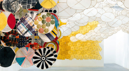 contemporary-art-blog:Jacob Hashimoto, The other sun, 2016Ronchini Gallery