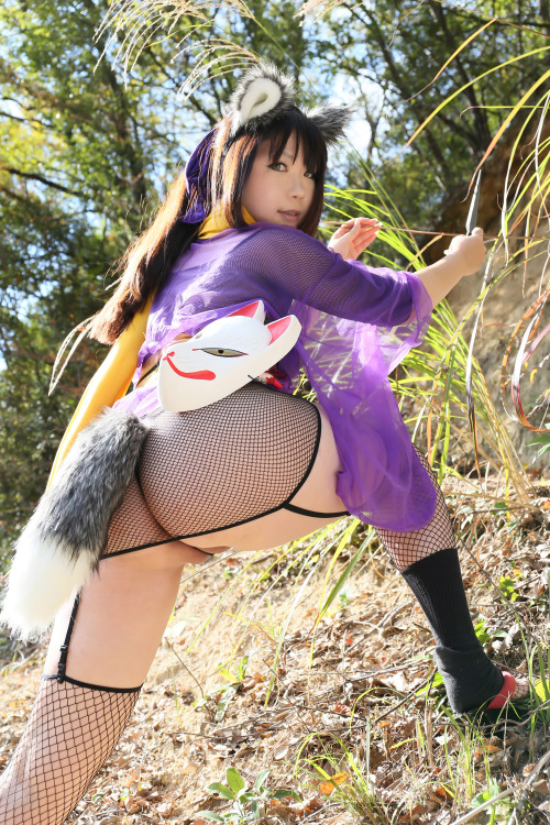 Cute Cosplay Girl Higurashi Rin (Kitsune-Chan) 1-25