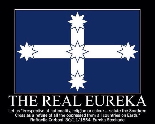 Every right that was ever won by the people of Australia was won by people waving this flag!