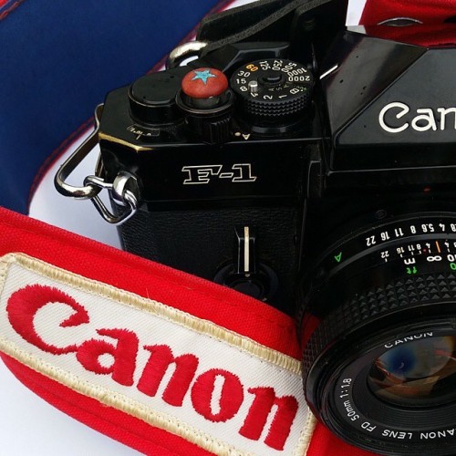 Via @danielclark1335 My @artisanobscura button found a new home today on my canon F-1! #vintagecamer