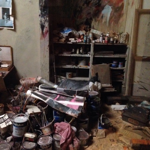 The painter Frances Bacon&rsquo;s studio at the Hugh Lane in Dublin. #nofilter