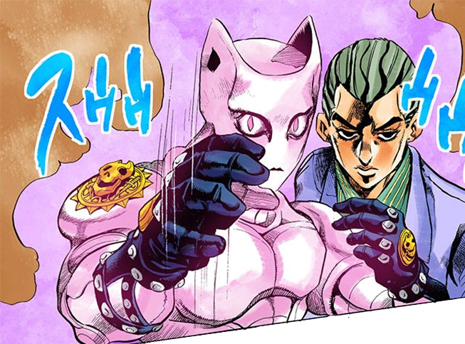 wrybrando:  kira yoshikage and killer queen