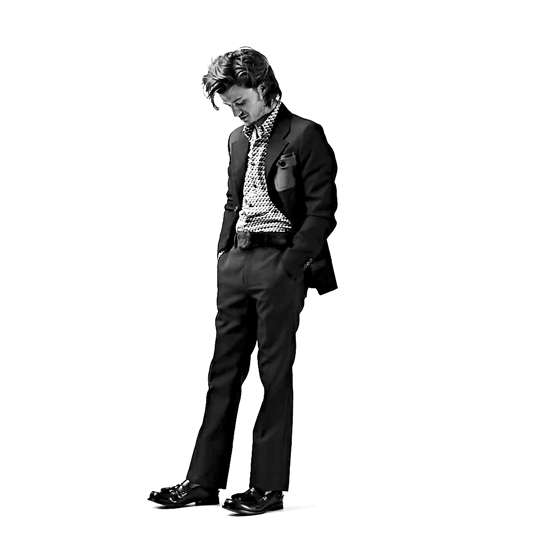 to put a spell on the moon. — Joe Keery for Prada