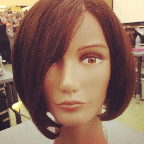 Another cut! Yay! #cosmetologyschool #aveda