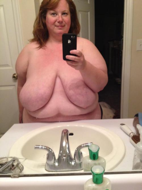 Long, hanging and empty tits