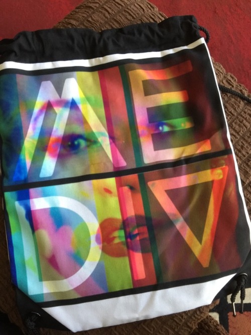 thisisnothappening: Look what came with the post today. I’m in love with my Media drawstring bag. Th