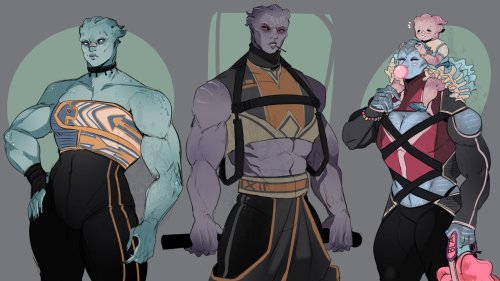 undergroundwubwubmaster: buff asari and actually older looking matriarch asari because i deserve