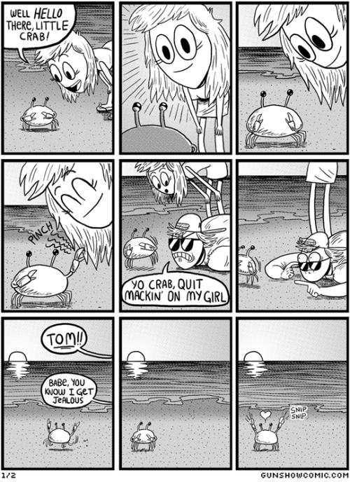 tastefullyoffensive:  “Crab’s Lost Love” (comic by Gunshow) 