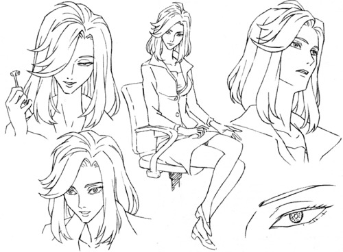 artbooksnat:Parasyte -the maxim- (寄生獣 セイの格率)The anime character designs by Tadashi Hiramatsu (平松禎史) 