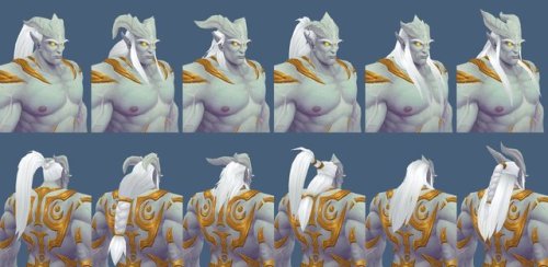 isei-silva: void-storage:  Source The 7.3 Lightforged draenei models. Trying not to get too excited about these, but wow, they’re gorgeous. I’m really hoping that players will at least be able to get their hair/horns/facial hair at some point, and
