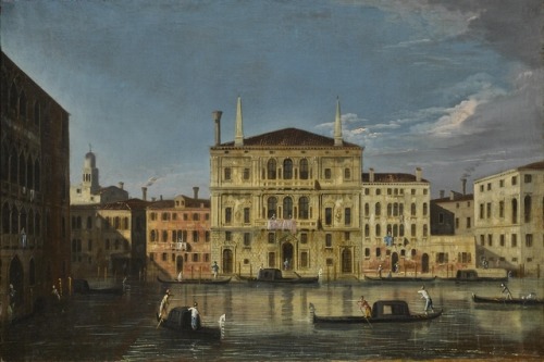 Apollonio Domenichini (1715 - 1770)Venice, A View Of The Palazzo Balbi From The Palazzo Moro Lin. Ca