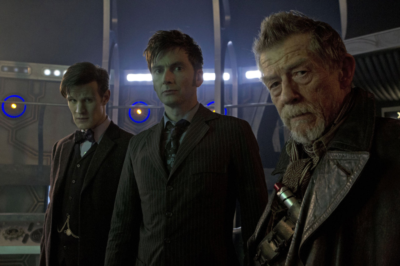 doctorwho:  The first in-studio image of Matt Smith, David Tennant, and John Hurt