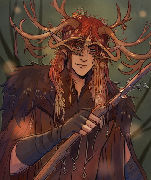 pigeon-princess: Prince Tasselis, Archfey of the Autumn Court  I wanted to draw one of the Archfey t