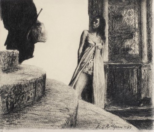 Untitled, Outdoor  -     Ola Billgren , 1969Swedish, 1940-2001Pencil , 19 x 22 cm.