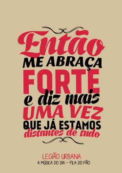 a-musica-do-dia:  http://www.youtube.com/watch?v=2hr7Uqu6G80 Parceria com Fila do pão 