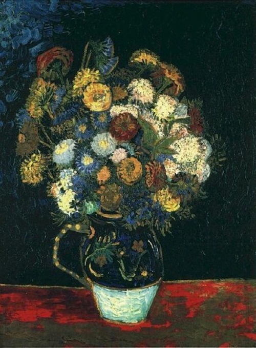 Porn photo artist-vangogh:  Still Life Vase with Zinnias,