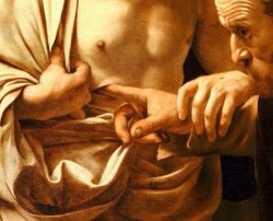 the-lost-blog:  The Incredulity of Saint Thomas by Caravaggio