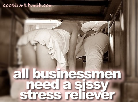 slutsophia:  cockdrunk:  This is the perfect job for any sissy, although it is pro bono. Follow me at cockdrunk.tumblr.com  Like, I want this job! Kneeling under a desk working hard. ;)