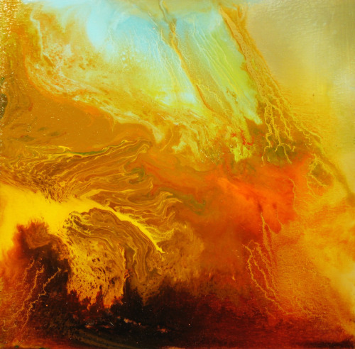 Maurice Sapiro - Viscosity VI. Oil on panel.#Maurice Sapiro