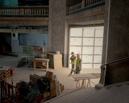 Restoration and repurposing of a former bank on Champs-Élysées, Paris, into the current Galeries Laf