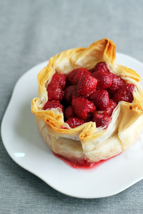 dietkiller:
“ Brie Phyllo Torte with Fresh Raspberries
”