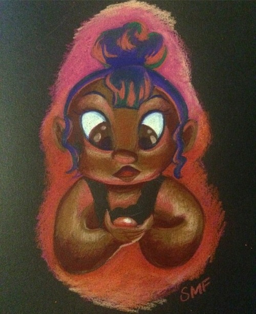 Quick drawing with colored pencils on black paper. #art #coloredpencil #quickdrawing #oc