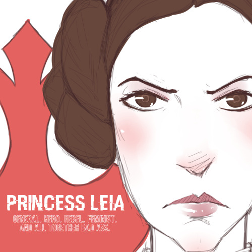 Sketch of the Day: Princess LeiaMy favorite movies when I was a kid were the original star wars tril
