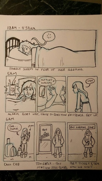 Hourly comic 2016!! I’m not thrilled about my contribution this year at all. I can argue it&rs