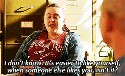 :  So, what do you think has changed? Why do you think you’re happy? You told me