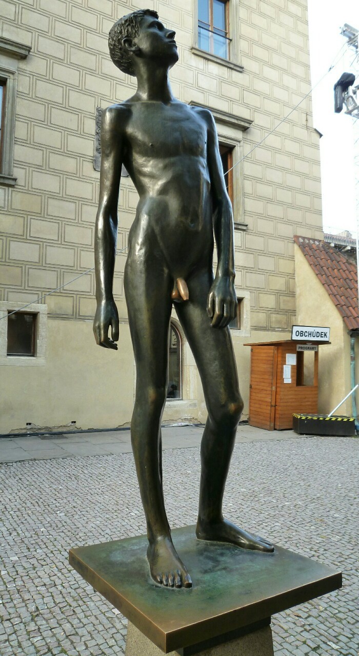 staopenloopweer:  Naked Boy 1963 (Quick Rub for Good Luck) By Miloš Zet Praque Town