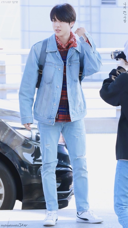 BTS Jin Airport Fashion