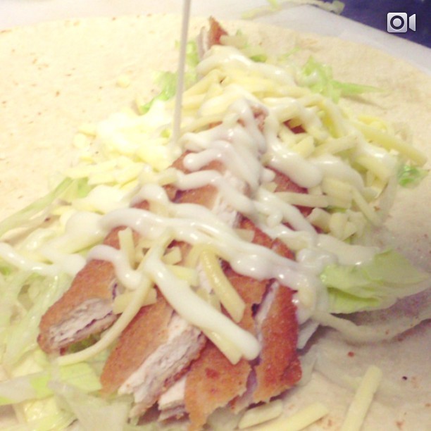 BTS - #inspireyouth chicken wrap w/ @ckrystisk