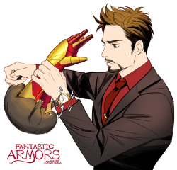 juvenile-reactor:  fantastic armors and where to find them“Oh there it is… no no no not my watch!”– the reason why Tony Stark hates magic
