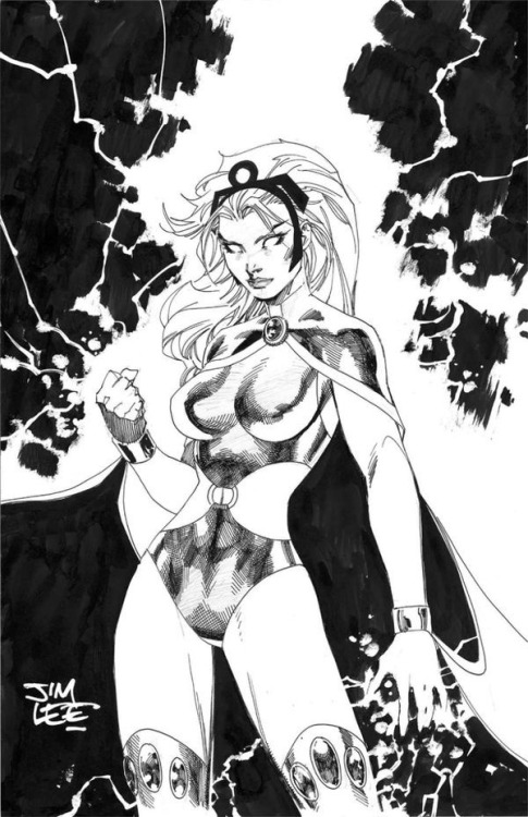 ungoliantschilde:some Black and White artwork by Jim Lee.