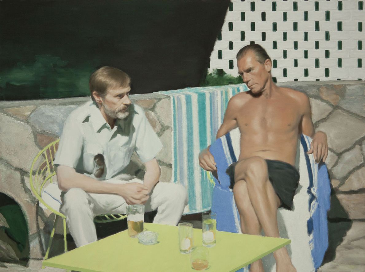 grundoonmgnx:  Jonathan Wateridge (Zambian-British, b. 1972), Patio, 2016   Oil