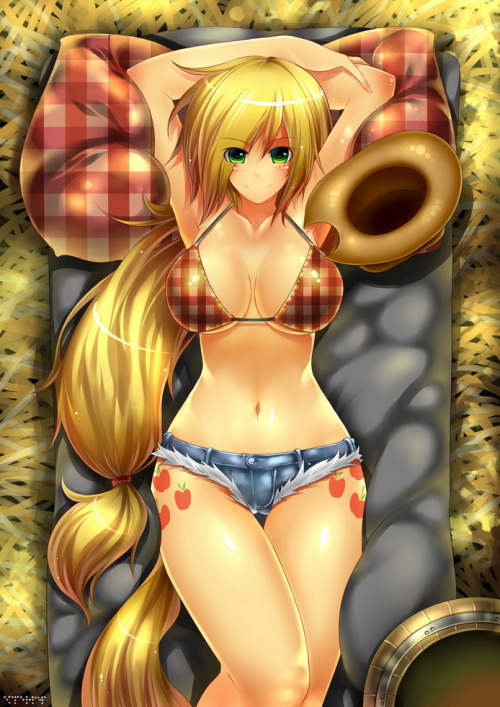 peprepme:  R18 Humanzied Applejack commisison