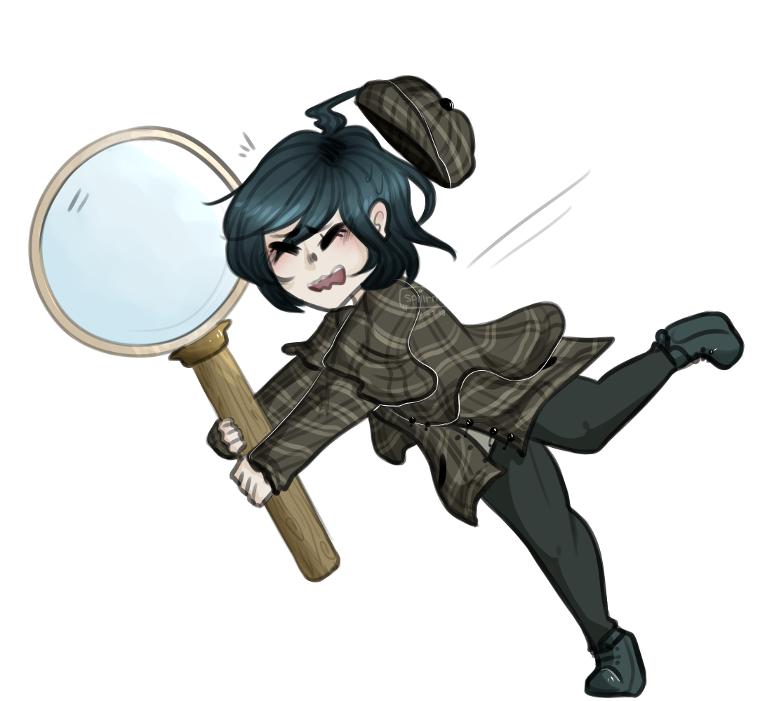 the magnifying glass is a metaphor for all the stress that came with being a protag
my friend hosted a DR protag collab with a halloween theme but much like the useless twelve y/os we are, we kept forgetting, and last minute just decided Kaede n...