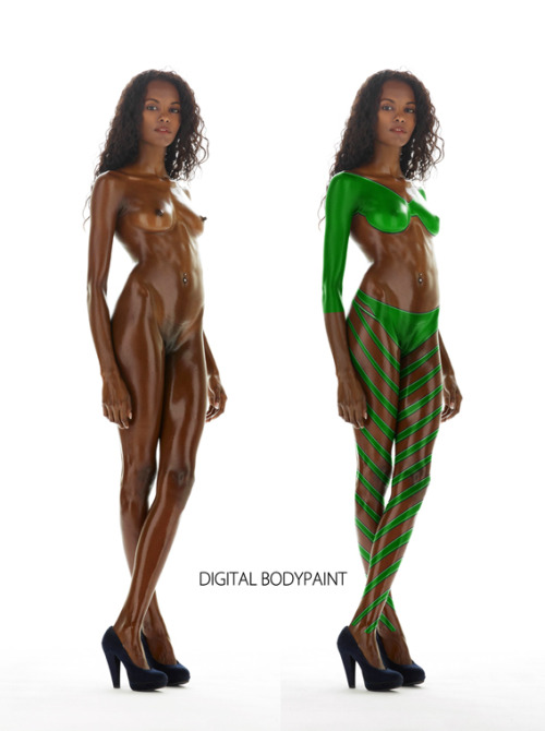 digitalbodypaint: Valerie ebony pornstar from hegre. #valerie #hegre #ebony #digital #bodypaint