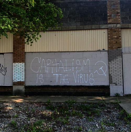 “Capitalism is the Virus” Seen in Indianapolis, Indiana