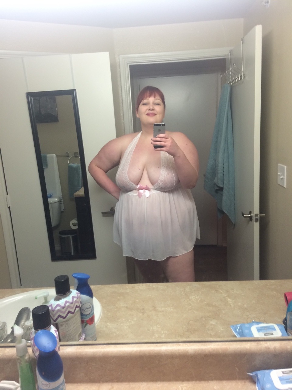 scarletslutmolly:  Pink and white seems appropriate for today.  Damn fine
