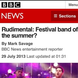 therealrudimental:  We haven’t even started yet!! http://www.bbc.co.uk/news/entertainment-arts-23448272